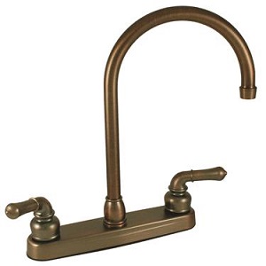 Robinet cuisine bronze huilé